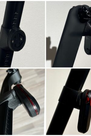 BASSO Bike Computer Radar Mount for Garmin Varia / Bryton Gardia / Magene L508