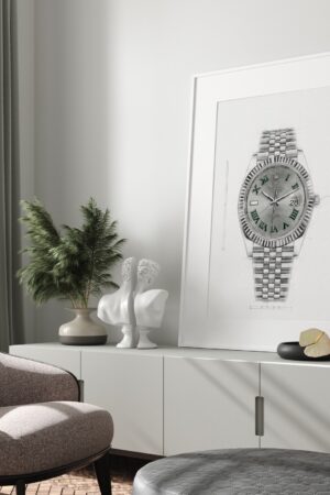 Rolex Datejust 'Wimbledon Dial' Ref. 126334 A Timeless Masterpiece Captured in a Digital Print