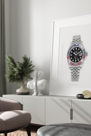 Rolex GMT Master II Ref. 126710BLRO 'Pepsi' - Digitally Created Technical Watch Print