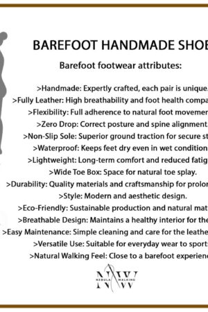 Embrace Freedom and Comfort Handmade Leather Barefoot Shoes with Zero Drop and Wide Toe Box