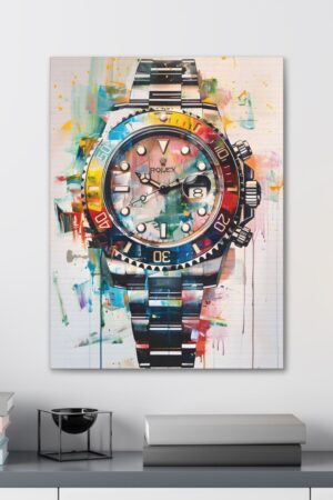 Timeless Elegance Submariner Watch Art Print | Canvas Wall Art for Watch Connoisseurs