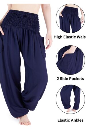 Flowy Boho Harem Pants Embrace Bohemian Chic for Yoga, Relaxation, and Style