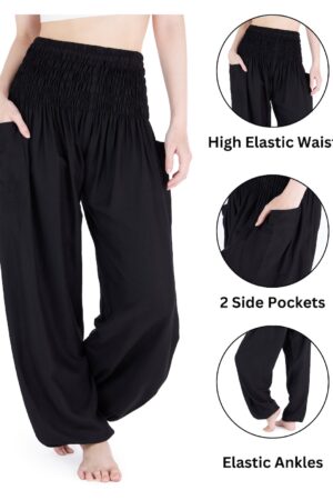 Flowy Boho Harem Pants Embrace Bohemian Chic for Yoga, Relaxation, and Style