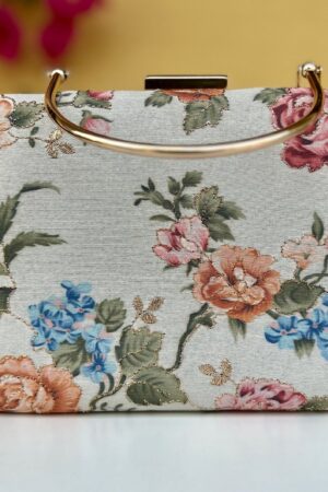 Exquisite Vintage Floral Ethnic Box Bag A Timeless Accessory for Special Occasions