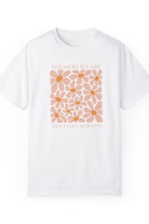 Boho Christian T-Shirt Embrace God's Daily Renewal with "His Mercies Are New Every Morning