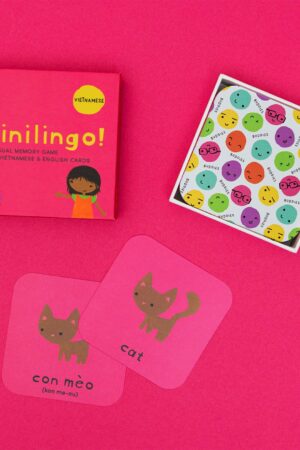 Minilingo Bilingual Flashcards for Vietnamese and English Learning | Montessori-Inspired Memory Game for Kids