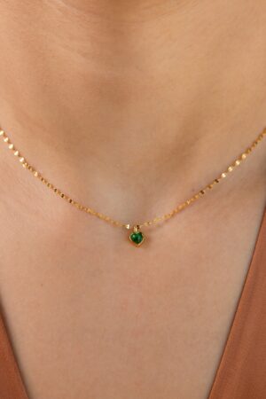 Petite Jade Heart Necklace A Timeless Treasure for Your Loved One