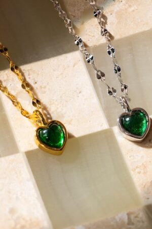 Petite Jade Heart Necklace A Timeless Treasure for Your Loved One