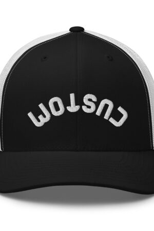 Personalized Upside-Down Text Trucker Hat Express Yourself with Style