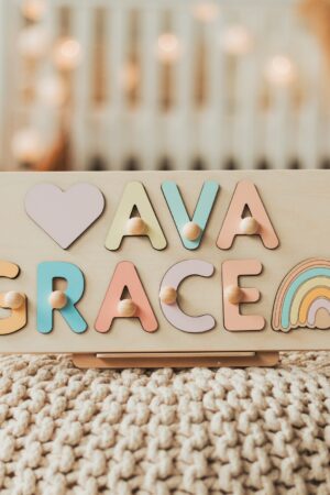 Personalized Name Puzzle A Unique Baby Shower Gift for Toddlers and Preschoolers