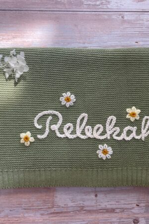 Personalized Baby Blanket Embroidered Name, Perfect Newborn Gift