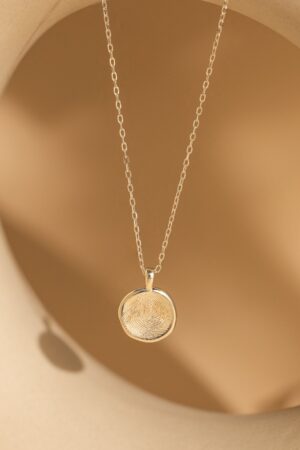 Personalized Fingerprint Necklace Cherished Memories Engraved in Sterling Silver