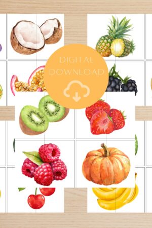 Healthy Food Matching Cards Fun Learning for Preschoolers and Toddlers