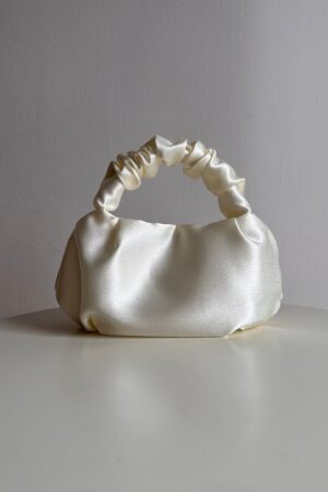 Satin Scrunchies Evening Bag 25 Colors, 2 Sizes | Perfect for Weddings, Bridesmaids, and Special Occasions