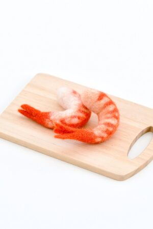 Felt Prawns Dive into Imaginative Play with These Realistic Pretend Food Toys