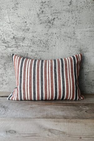 Striped Linen Pillowcase Farmhouse Charm for Your Cozy Retreat