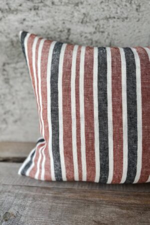 Striped Linen Pillowcase Farmhouse Charm for Your Cozy Retreat