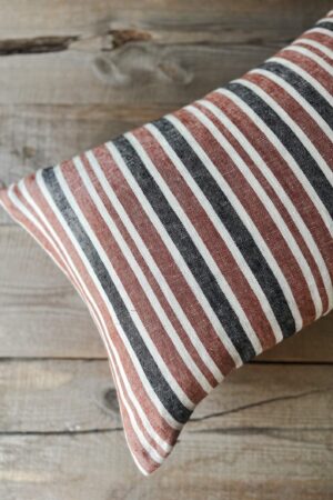 Striped Linen Pillowcase Farmhouse Charm for Your Cozy Retreat