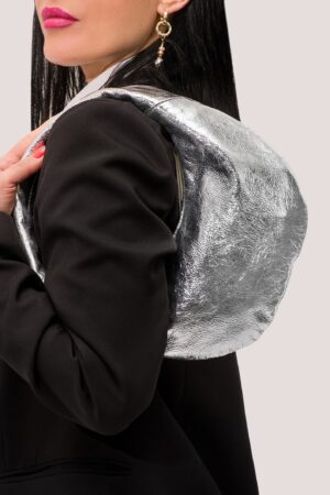 Shimmering Silver Hobo The Perfect Evening Clutch for a Night Out