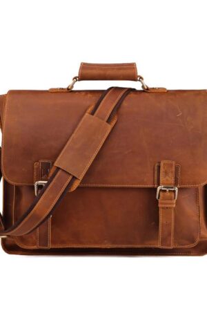 Premium Buffalo Leather Laptop Bag The Ultimate Companion for Professionals