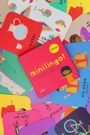 Minilingo Bilingual Flashcards for Vietnamese and English Learning | Montessori-Inspired Memory Game for Kids