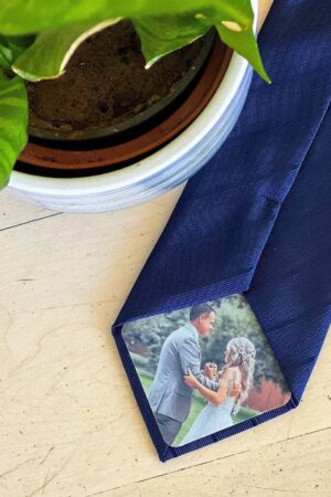 Personalized Peel-and-Stick Photo Tie Patch Capture Memories with Style