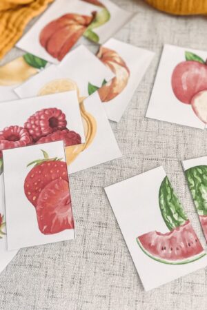 Healthy Food Matching Cards Fun Learning for Preschoolers and Toddlers