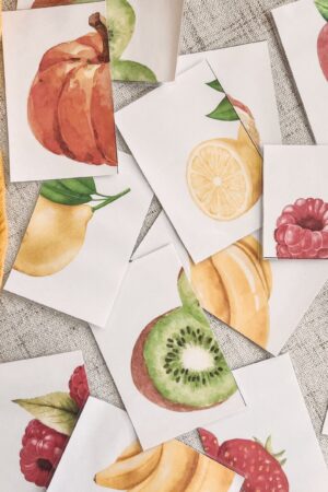 Healthy Food Matching Cards Fun Learning for Preschoolers and Toddlers