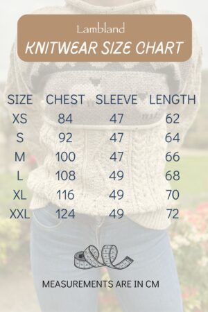 Premium British Wool Aran Sweater Unlined, Fine Knit, Natural, Fitted, UK-Made Country Wear