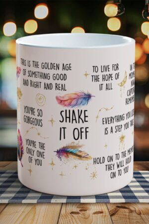 SHAKE IT OFF The Motivational Mug for Daily Inspiration and Empowerment - Start Your Day with a Boost of Positivity