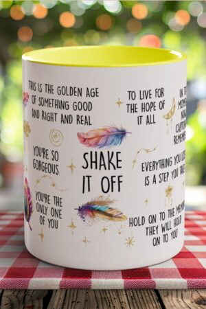 SHAKE IT OFF The Motivational Mug for Daily Inspiration and Empowerment - Start Your Day with a Boost of Positivity