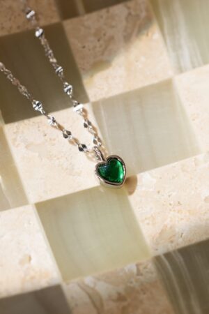 Petite Jade Heart Necklace A Timeless Treasure for Your Loved One