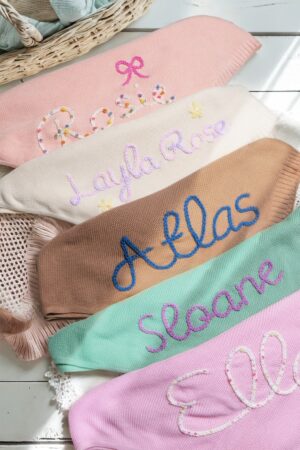 Personalized Embroidered Baby Blanket A Cherished Keepsake for Your Little One