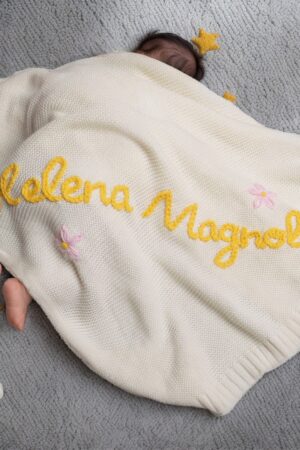 Personalized Embroidered Baby Blanket A Cherished Keepsake for Your Little One