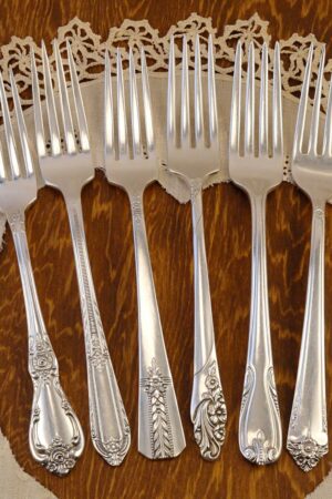 Vintage Silverware Mismatched Fork Sets Elevate Your Table with Timeless Charm