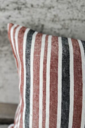 Striped Linen Pillowcase Farmhouse Charm for Your Cozy Retreat