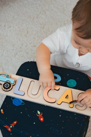 Personalized Name Puzzle A Unique Easter Gift for Toddlers and Newborns