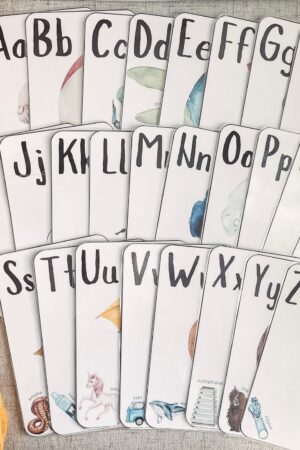 Jumbo Alphabet Double-Sided Flashcards Empowering Preschoolers and Homeschoolers with Writing Practice and Literacy Skills