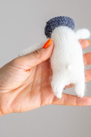 Handcrafted Pocket-Sized Cashmere Bear Your Cozy Companion