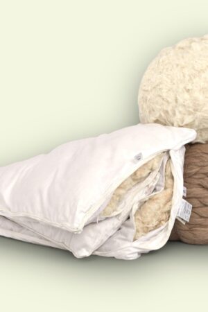 Organic Alpaca Wool Pillow Nature's Comfort for Restful Sleep and Neck Relief