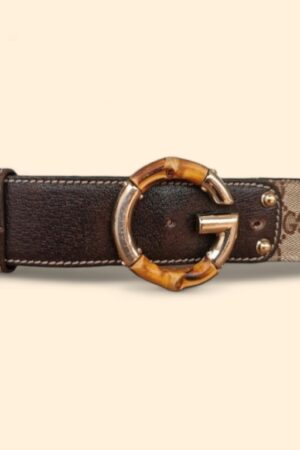 Authentic Gucci Vintage Monogram Belt Timeless Elegance and Heritage