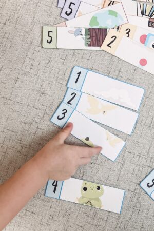 5 Piece Vertical Counting Puzzles Playful Learning for Toddlers and Preschoolers