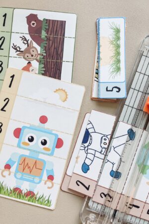 5 Piece Vertical Counting Puzzles Playful Learning for Toddlers and Preschoolers