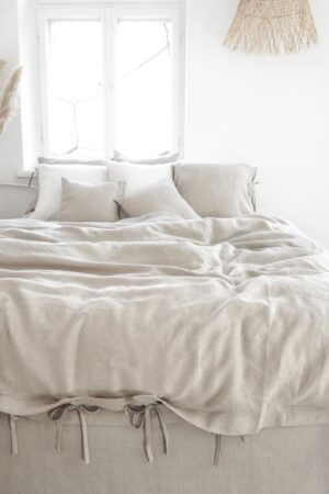 Luxurious Eco-Linen Duvet Cover Customize Your Comfort, King to Queen