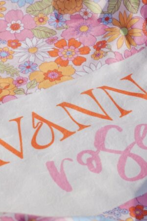 Personalized Vintage Floral Baby Blanket A Cherished Keepsake for Your Little Princess