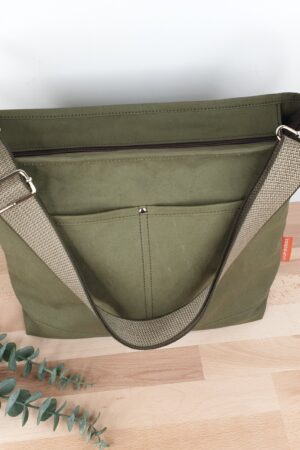 Olive Canvas Crossbody Bag Lightweight, Comfortable, and Stylish