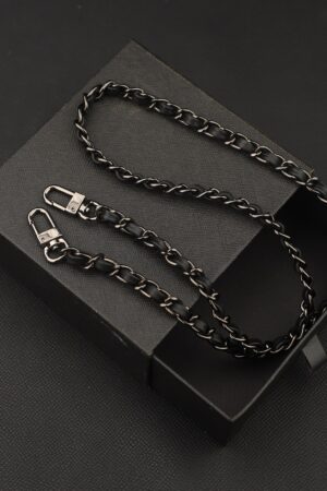 Interchangeable Leather and Metal Chain Handbag Straps Elevate Your Style with Versatility