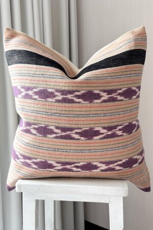 Handwoven Cotton Pillow Cover Ethnic Kariang Tribe Decor for Modern Boho Chic Interiors