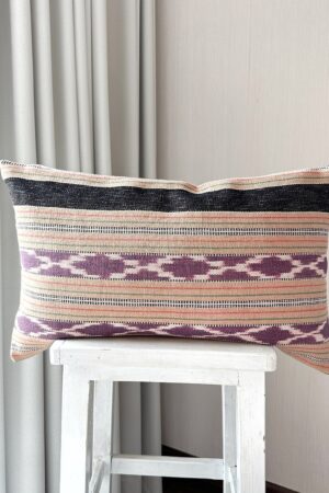 Handwoven Cotton Pillow Cover Ethnic Kariang Tribe Decor for Modern Boho Chic Interiors