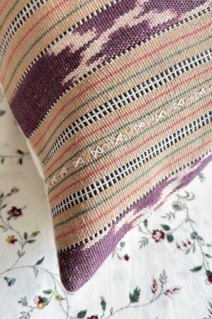 Handwoven Cotton Pillow Cover Ethnic Kariang Tribe Decor for Modern Boho Chic Interiors